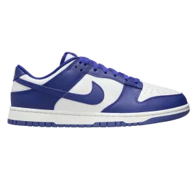 Nike Men's Dunk Low Retro Shoes - White / University Red / Concord