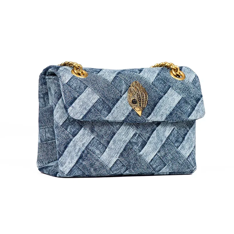 Patchwork Denim Shoulder Bag