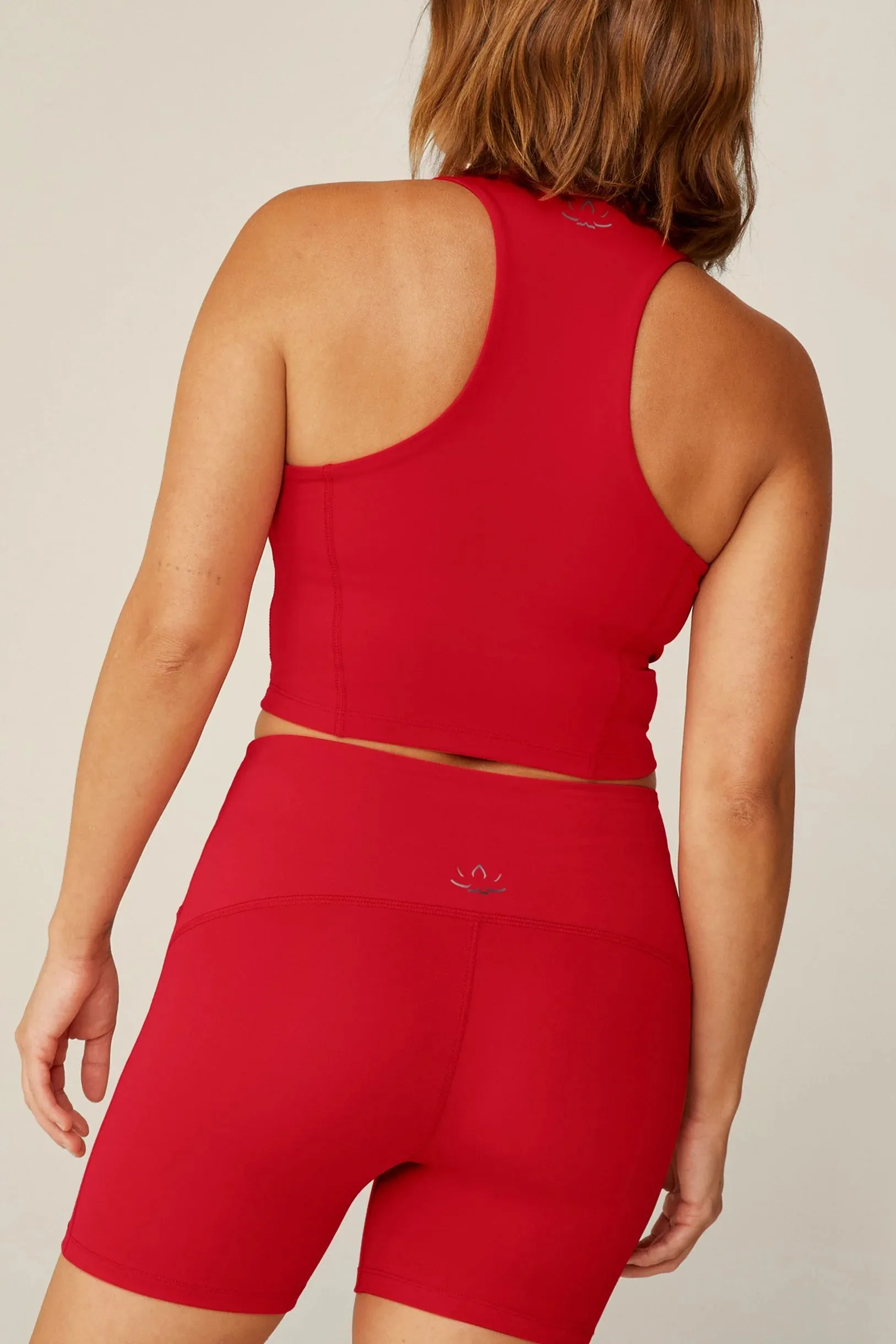 Powerbeyond Intensity Racerback Cropped Tank - Retro Red