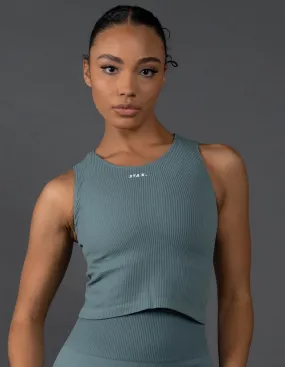 Premium Seamless Cropped Singlet Lounge V5.1 - Mist