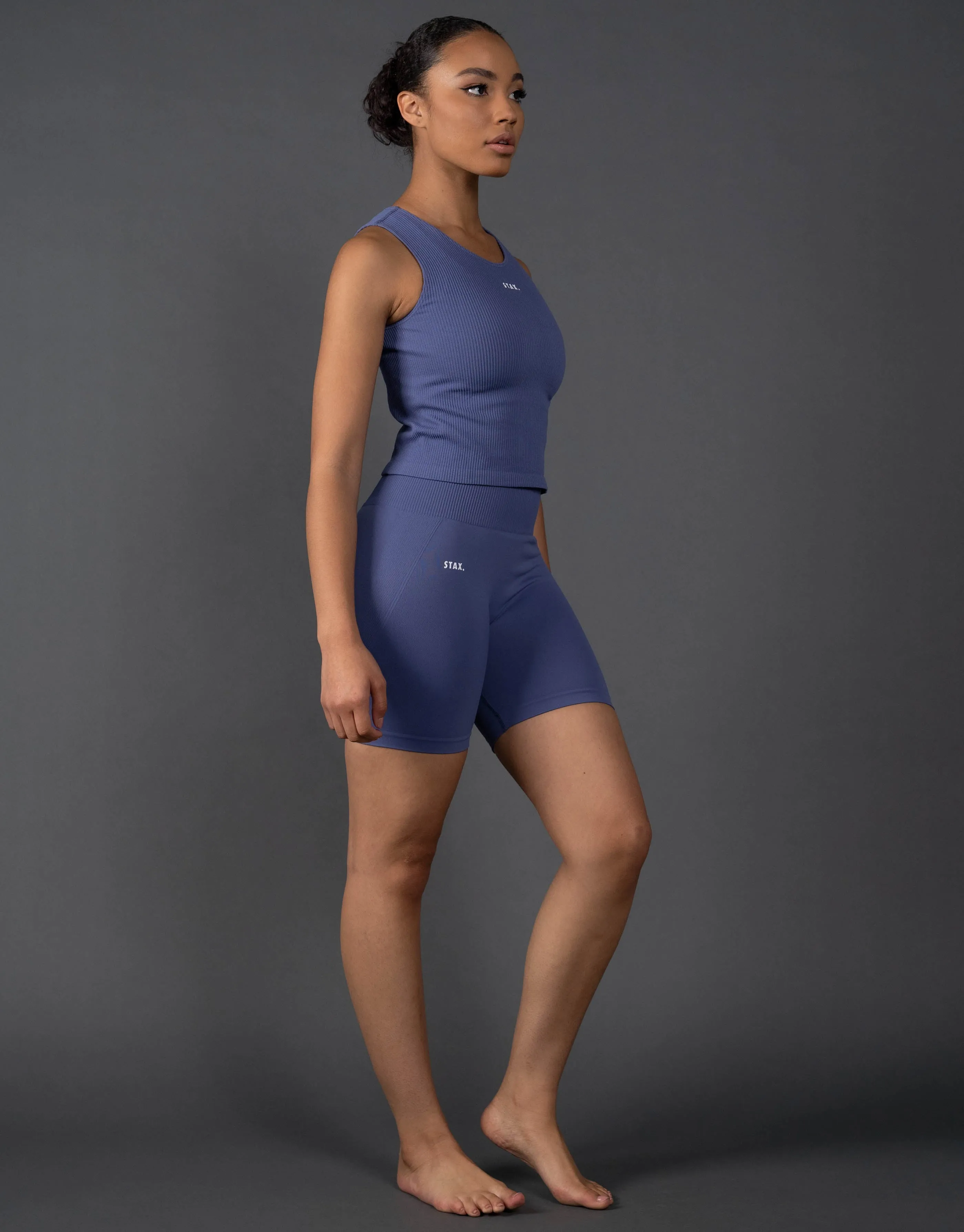 Premium Seamless Cropped Singlet Lounge V5.1 - Topaz