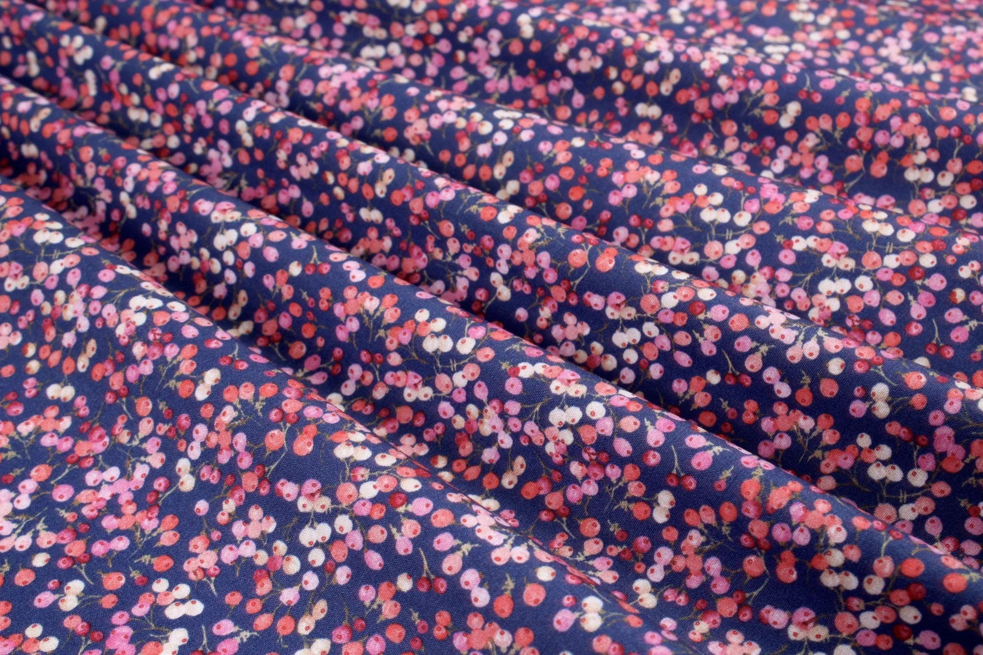 Printed Cotton Satin - Cherries