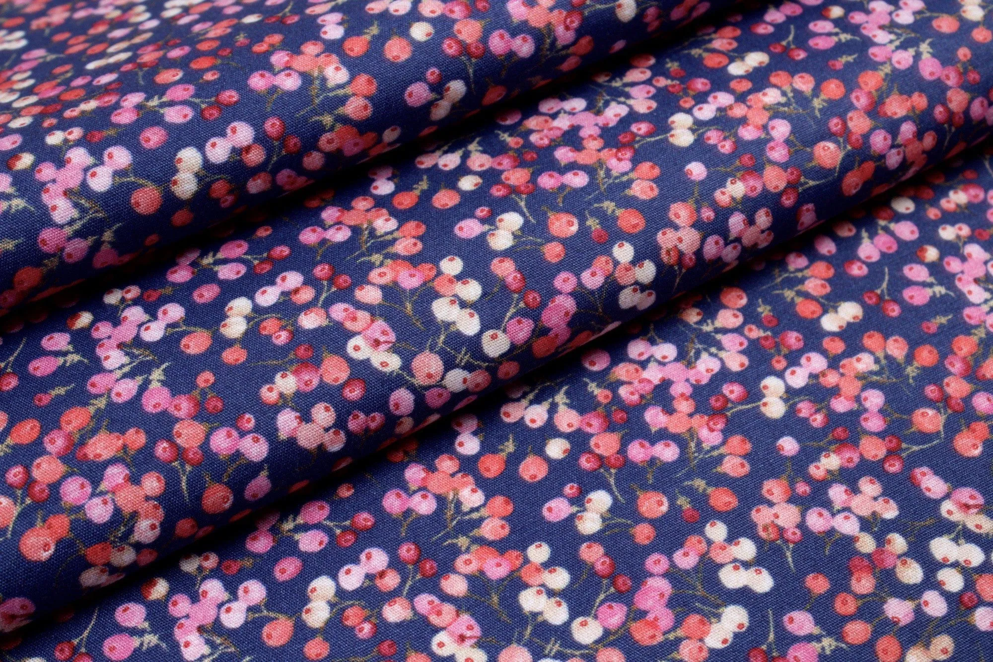 Printed Cotton Satin - Cherries