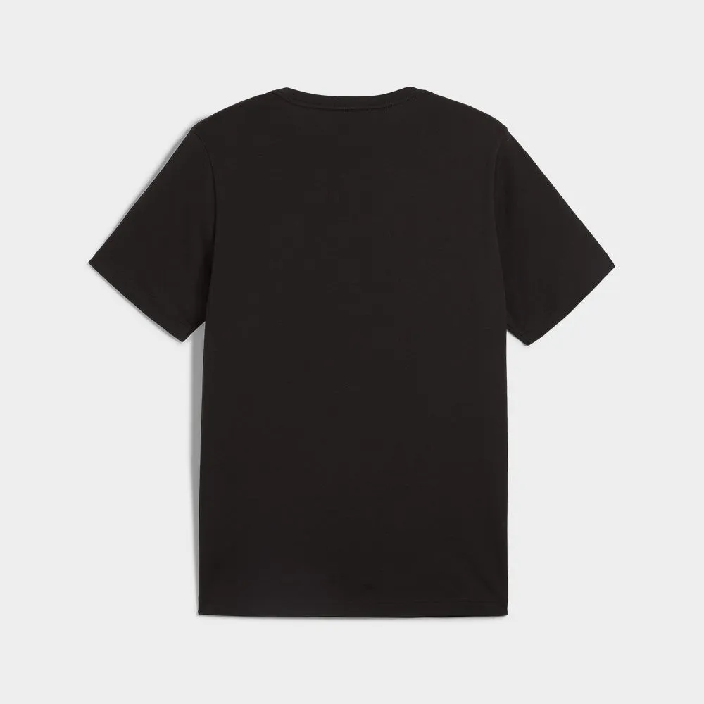 Puma Mens Essentials 2 Color Logo Tee Black/Multi _ 182014 _ Black