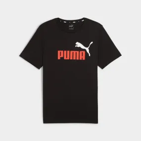 Puma Mens Essentials 2 Color Logo Tee Black/Multi _ 182014 _ Black