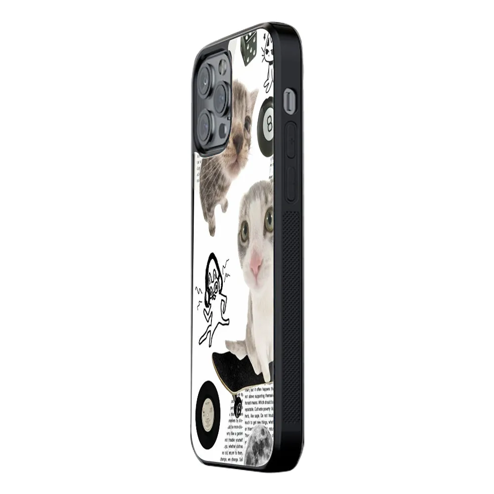 Purrfect Patchwork Phone Cover | Glass Case