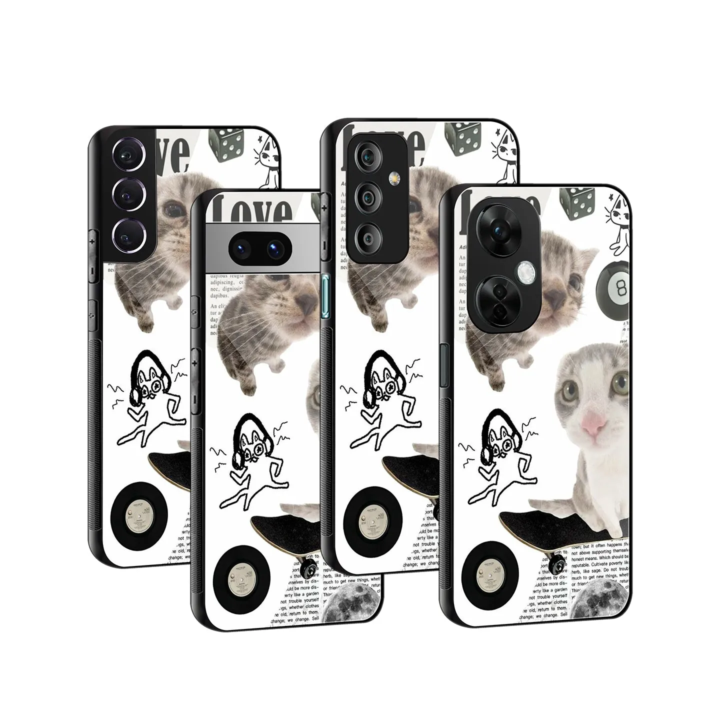 Purrfect Patchwork Phone Cover | Glass Case