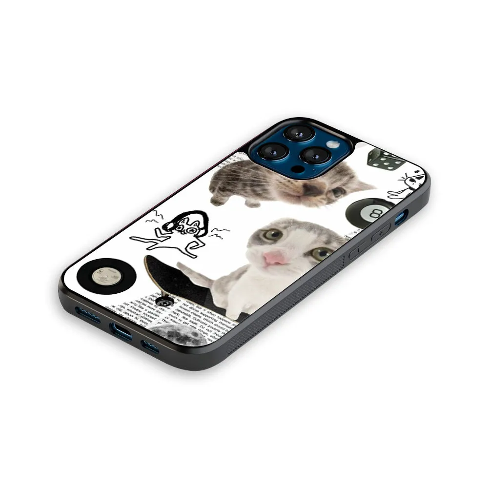 Purrfect Patchwork Phone Cover | Glass Case