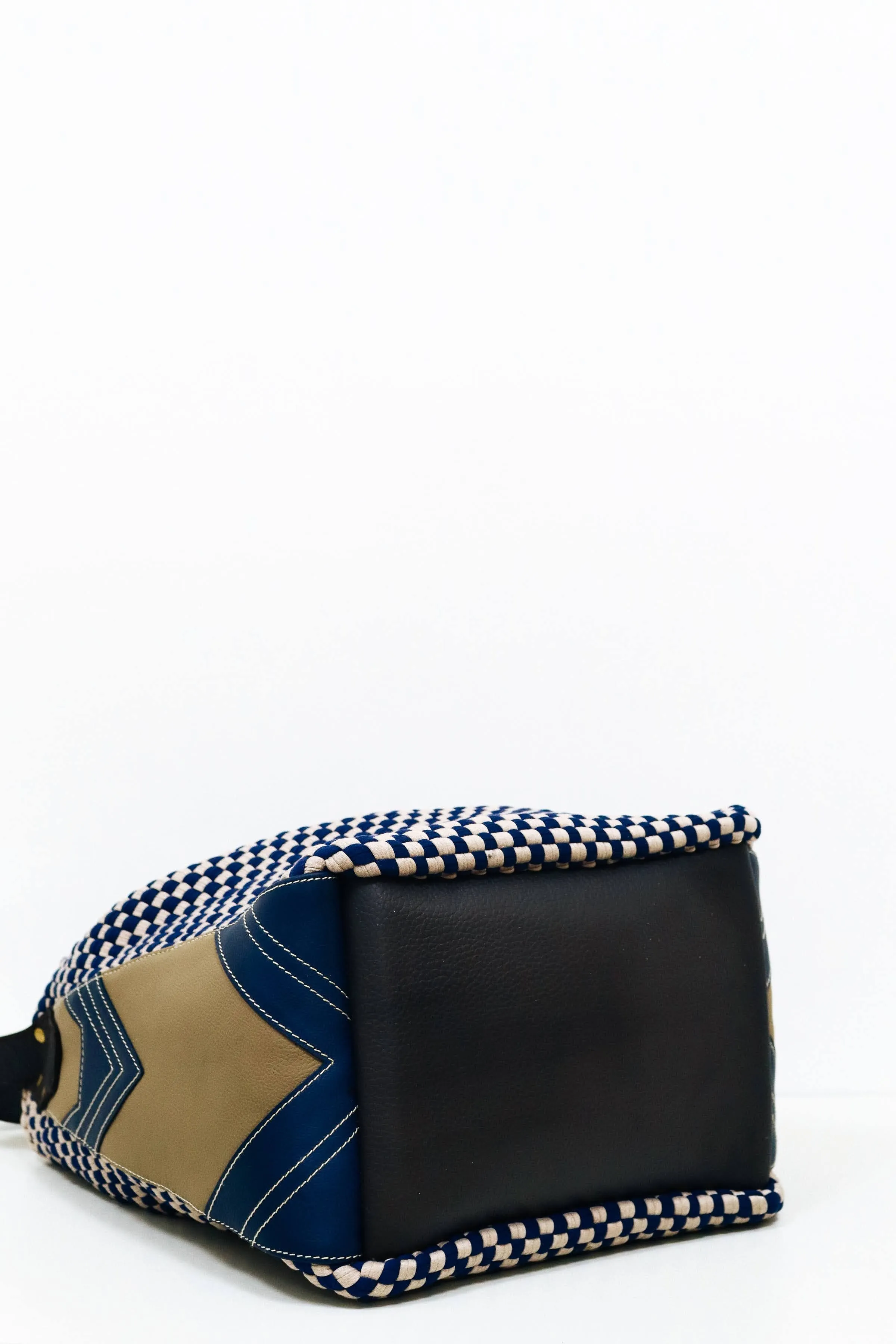 [Ready Today] Buslo Medley Leather Patchwork Navy