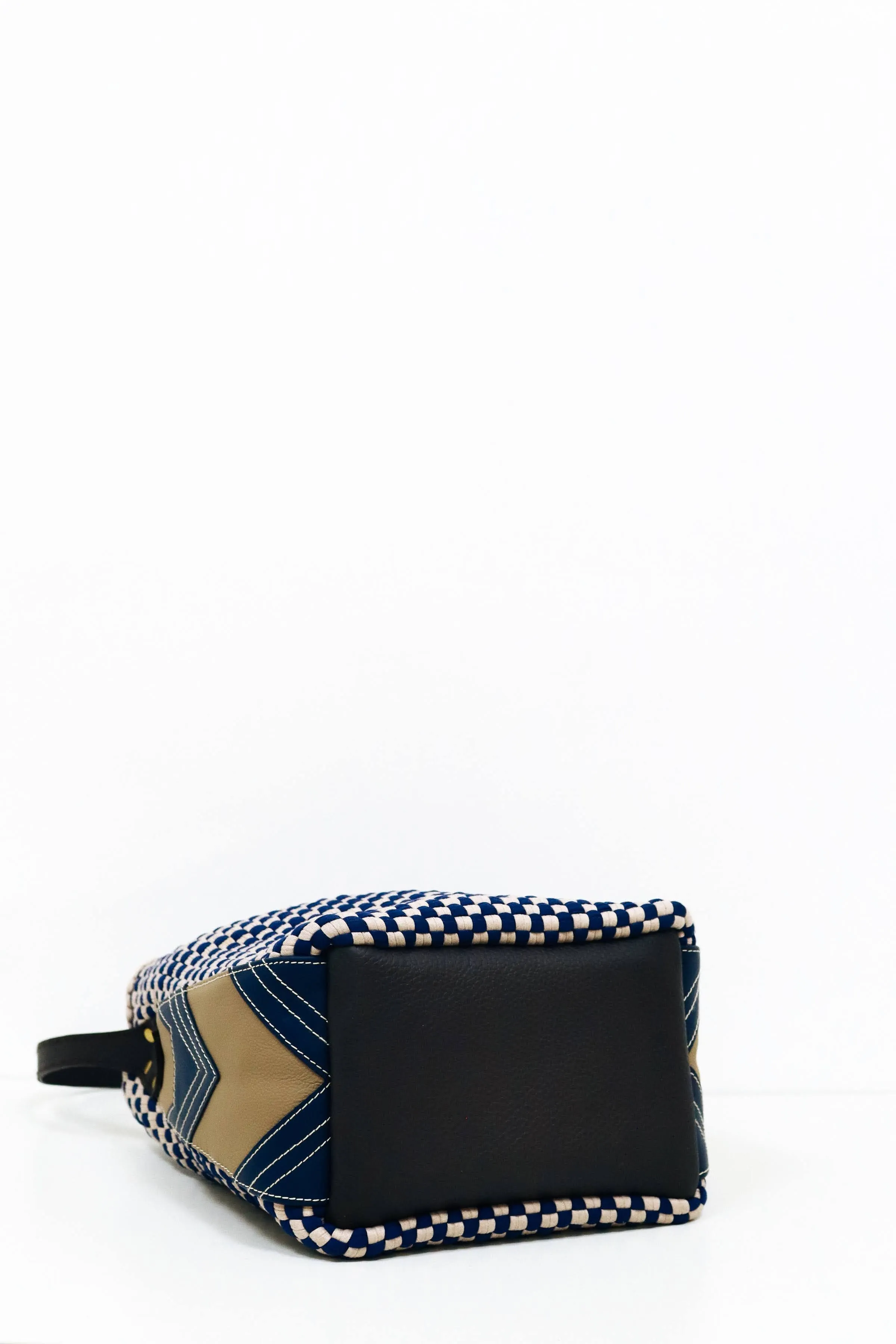 [Ready Today] Buslo Mini Medley Leather Patchwork Navy