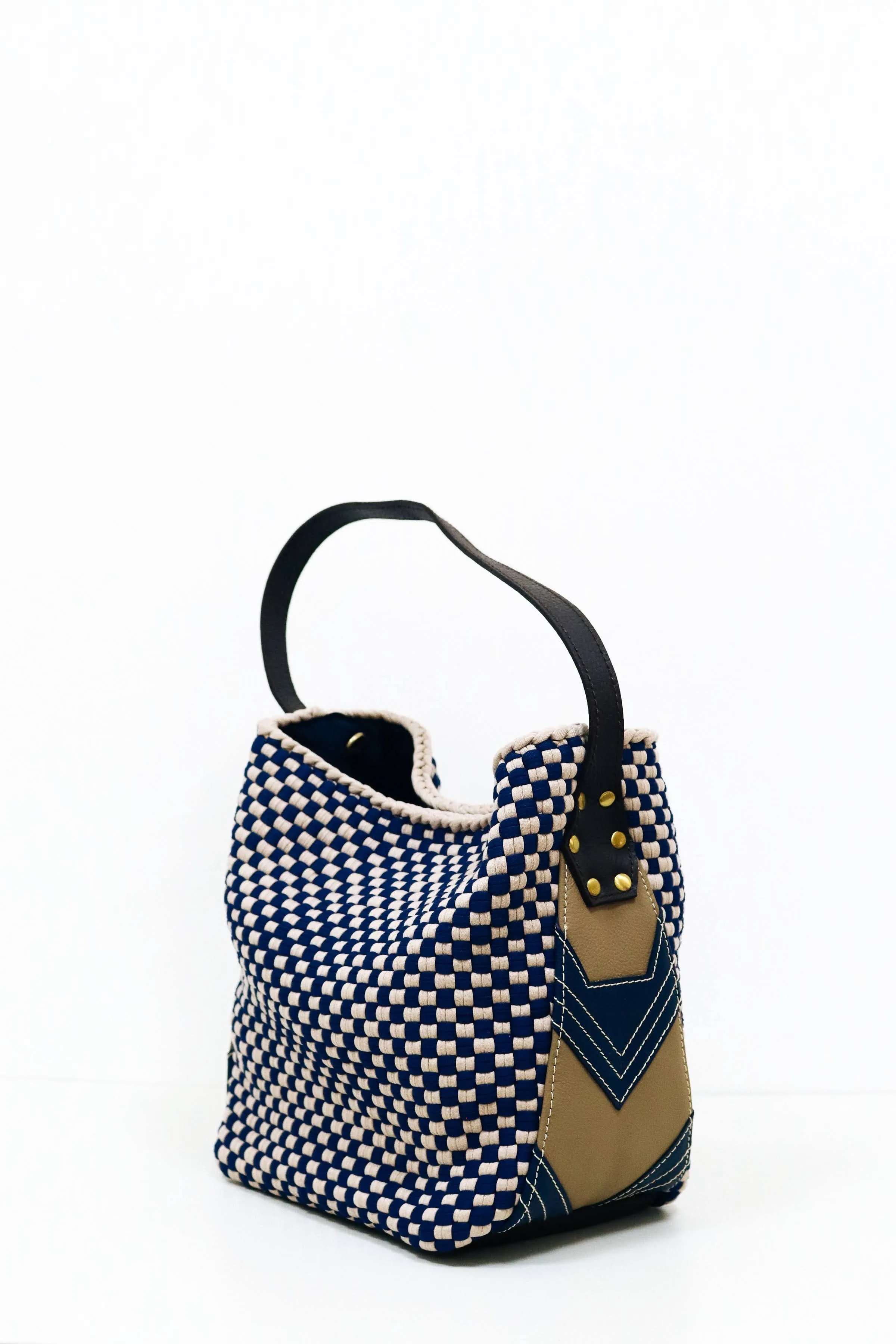 [Ready Today] Buslo Mini Medley Leather Patchwork Navy