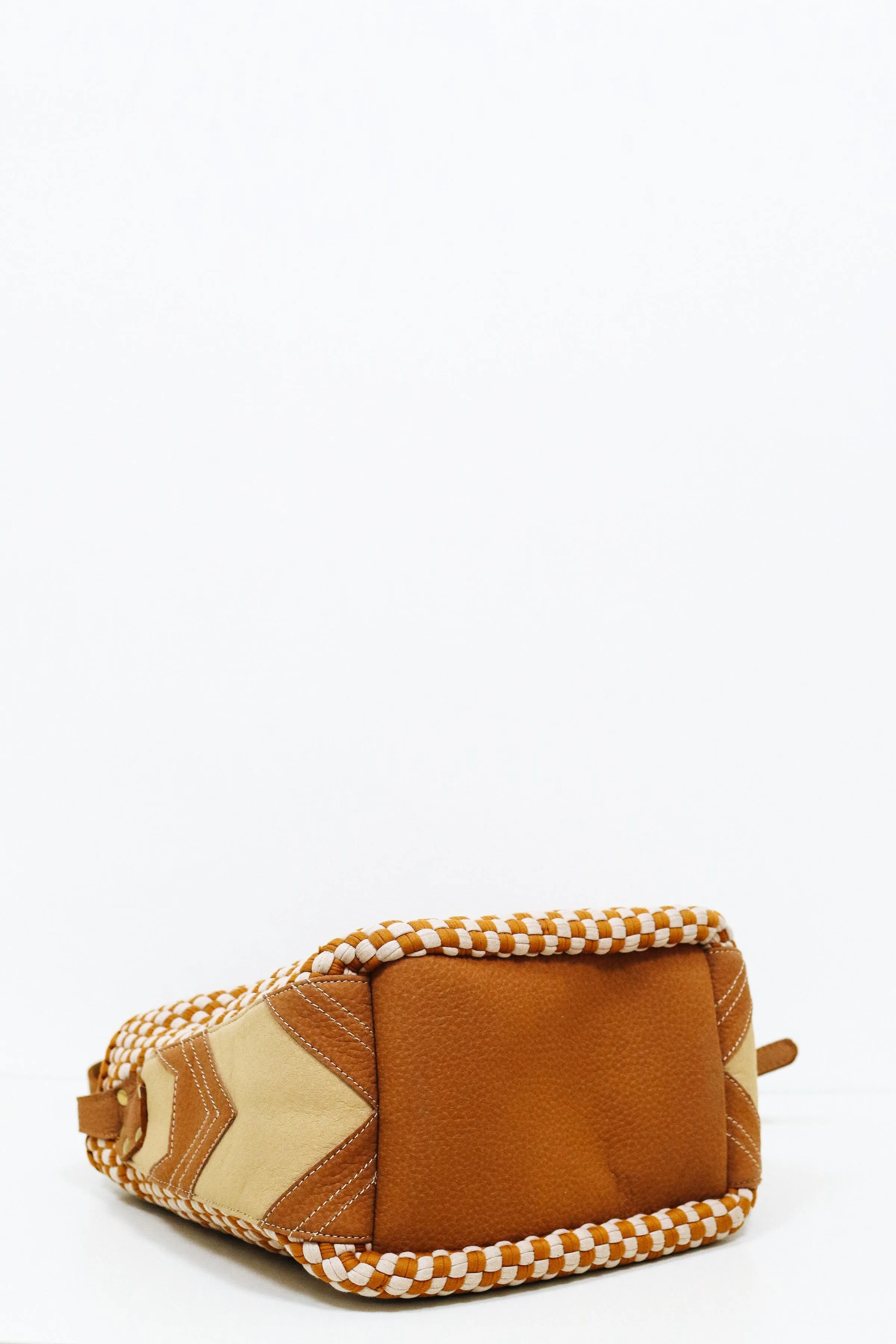 [Ready Today] Buslo Mini Medley Leather Patchwork Tan