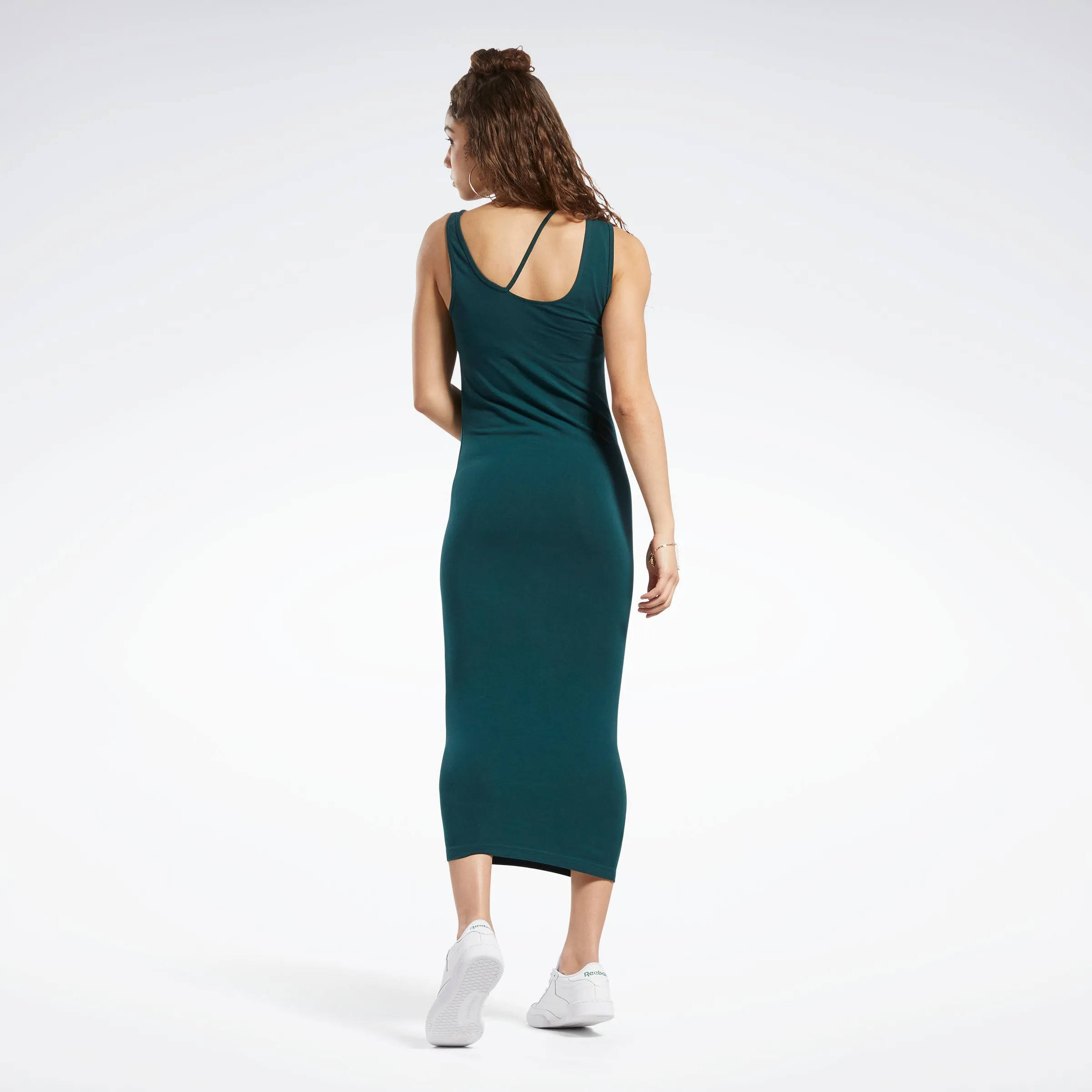 Reebok Apparel Women Classics Cotton Midi Dress Forgrn