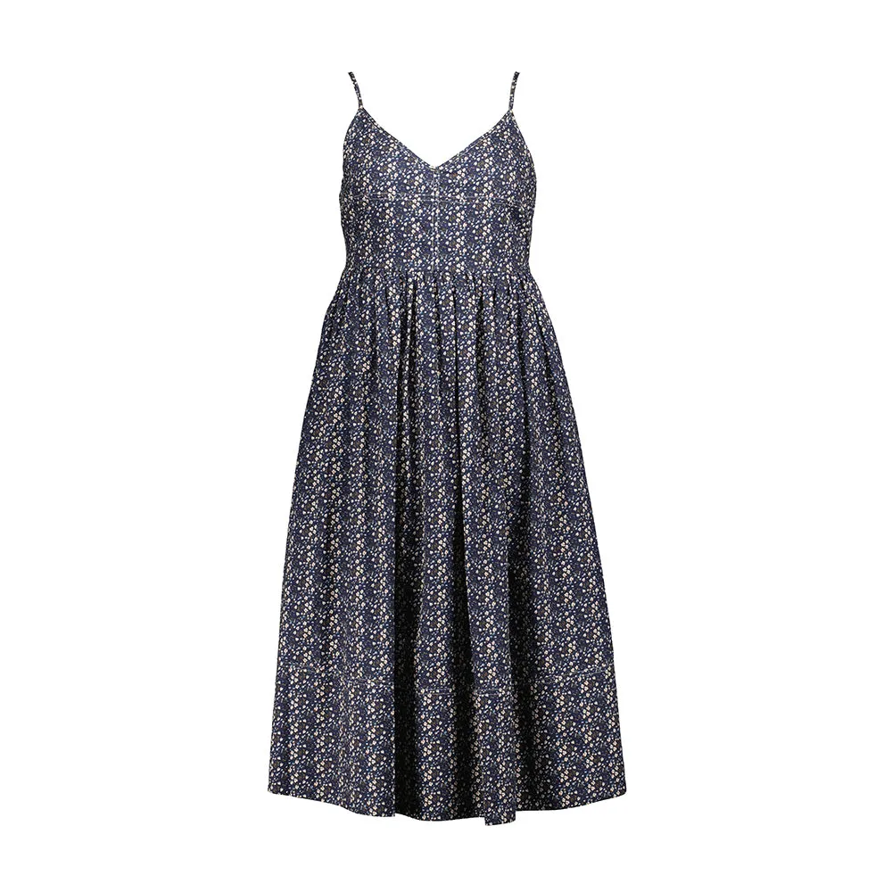 Sammy Dress | Navy Ditsy