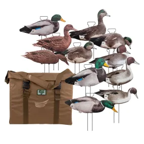 Skinny Duck Decoys 60 Pack with FREE Skinny Dirt Decoy Bag