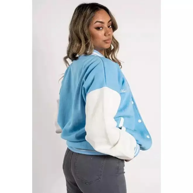 SKY BLUE VARSITY BASEBALL UNISEX JACKET