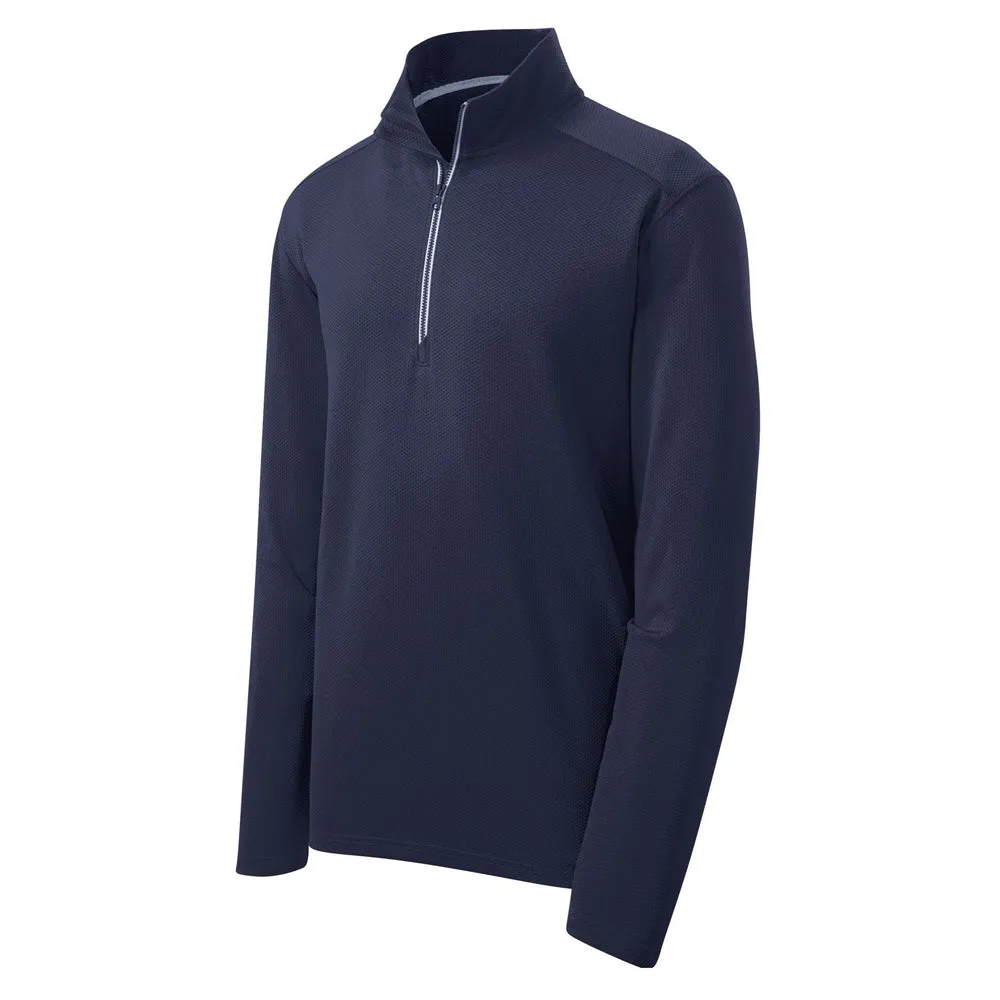 Sport-Tek® Sport-Wick® Textured 1/4-Zip Pullover