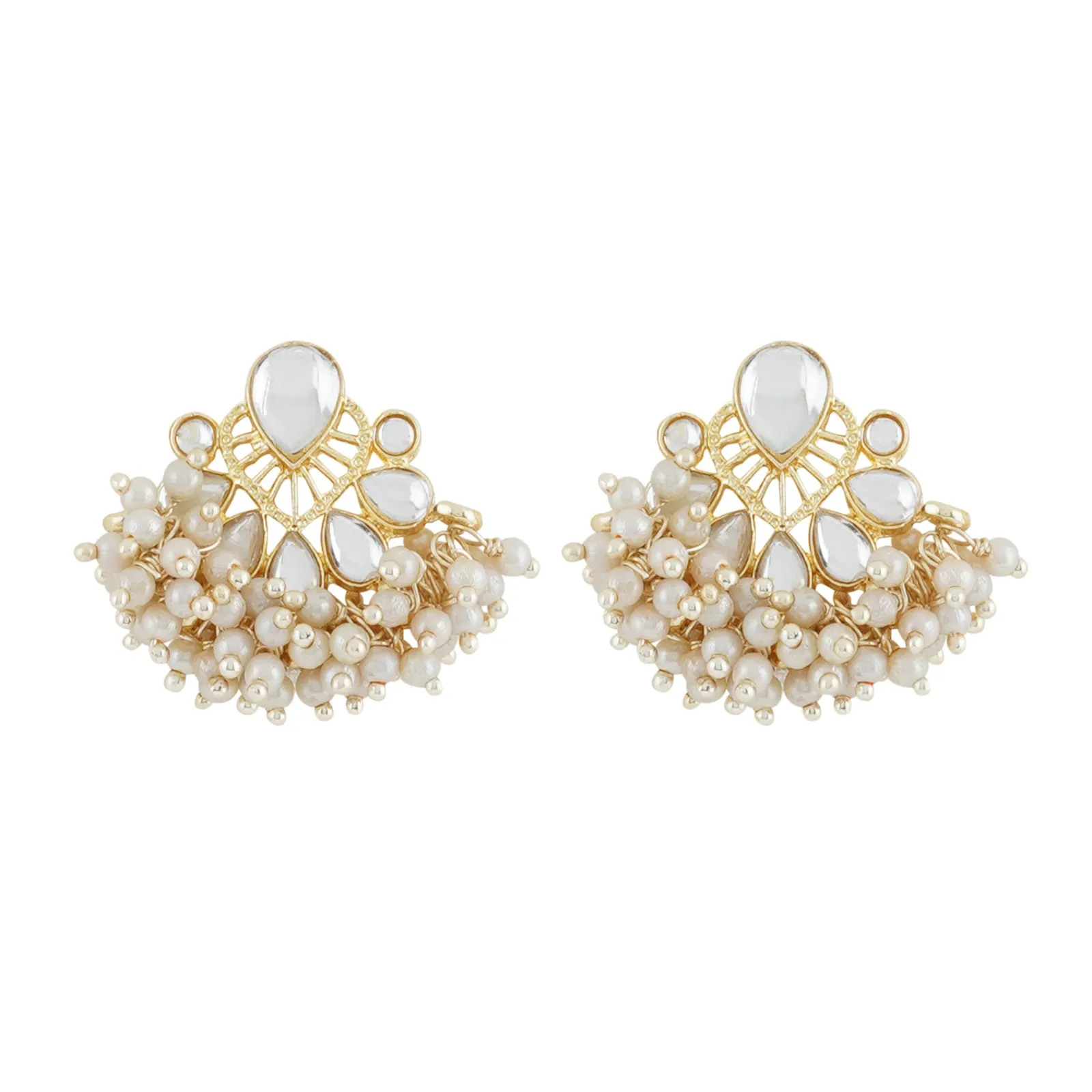 Teejh Aarohi Pearl and Polki Earring