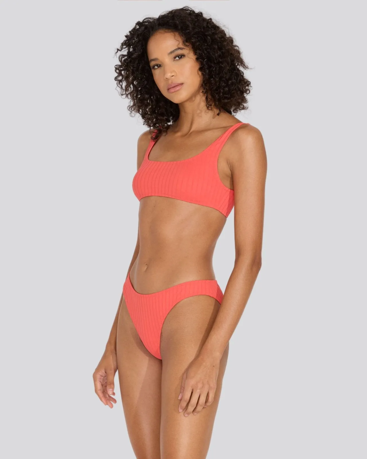 The Elle Ribbed Bikini Bottom