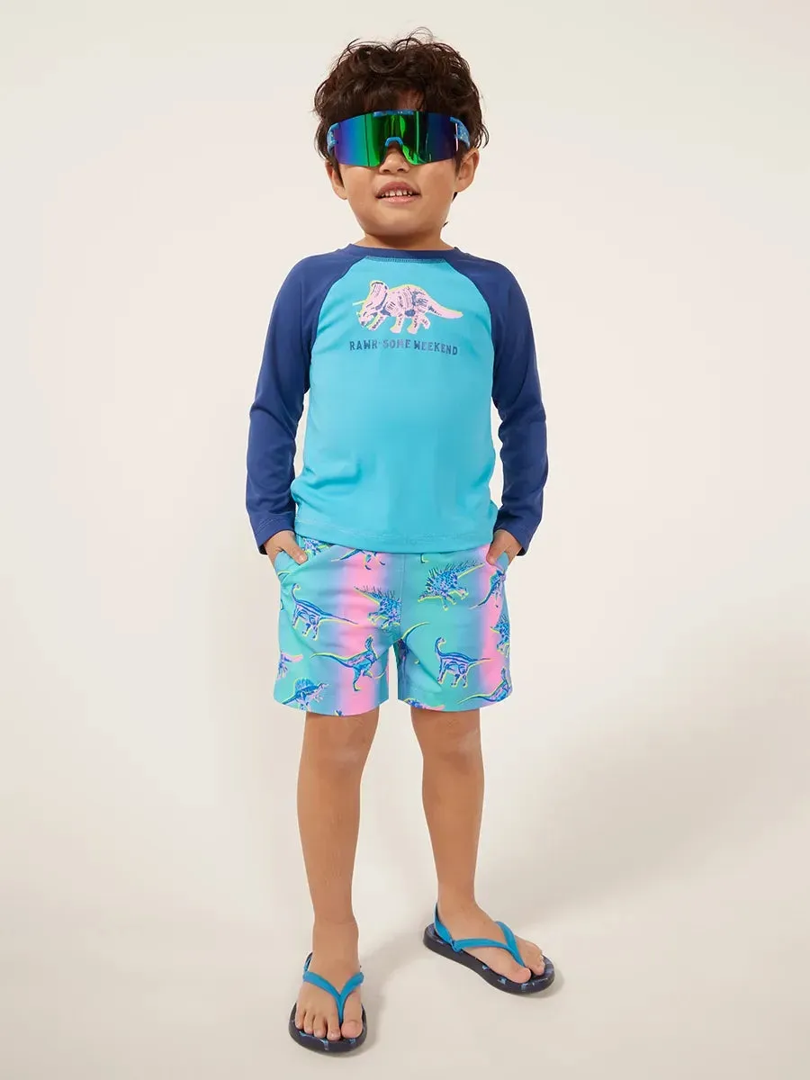 The Lil Dino Delights (Toddler Magic Swim Trunk)