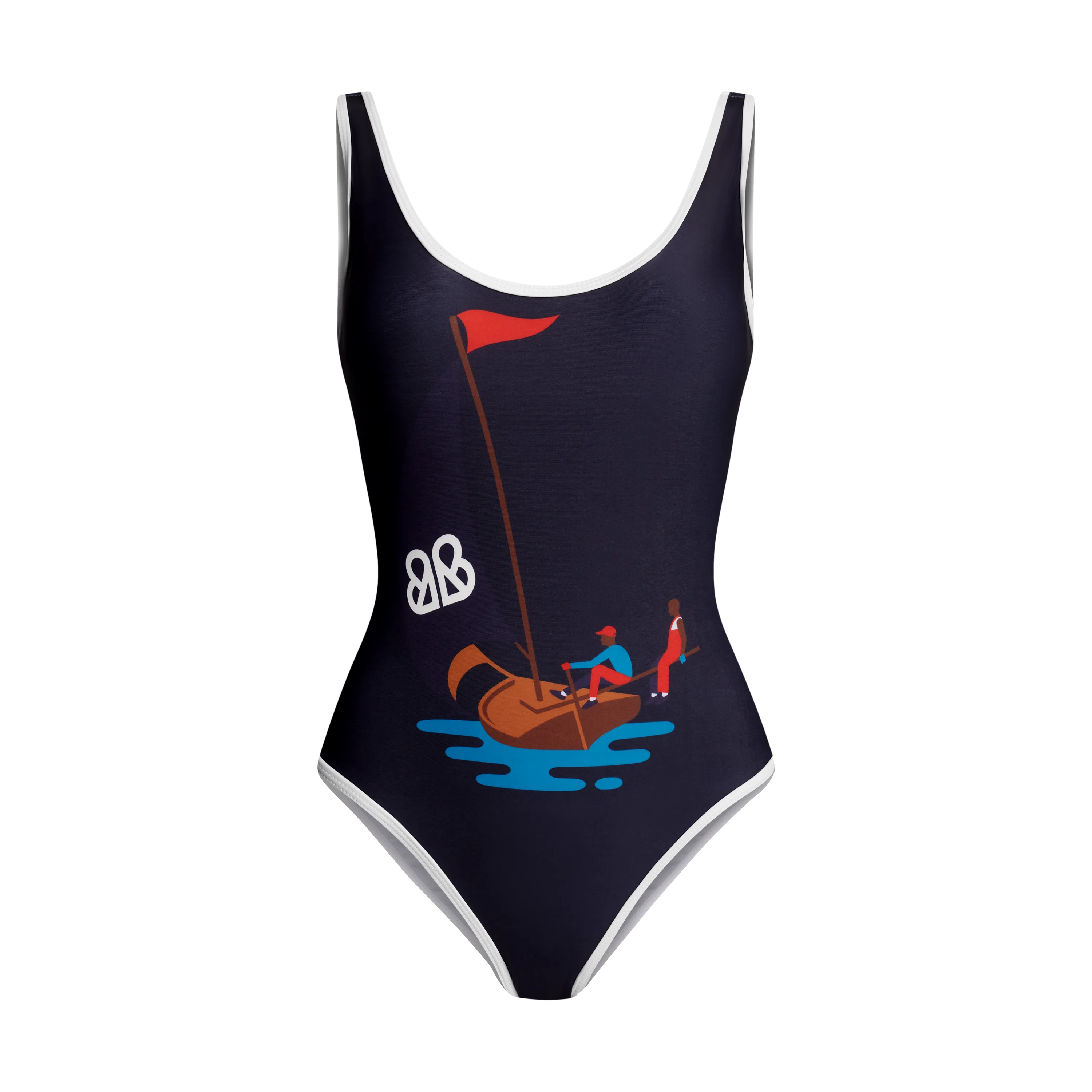 THE NAVIS SWIMSUIT-NAVY