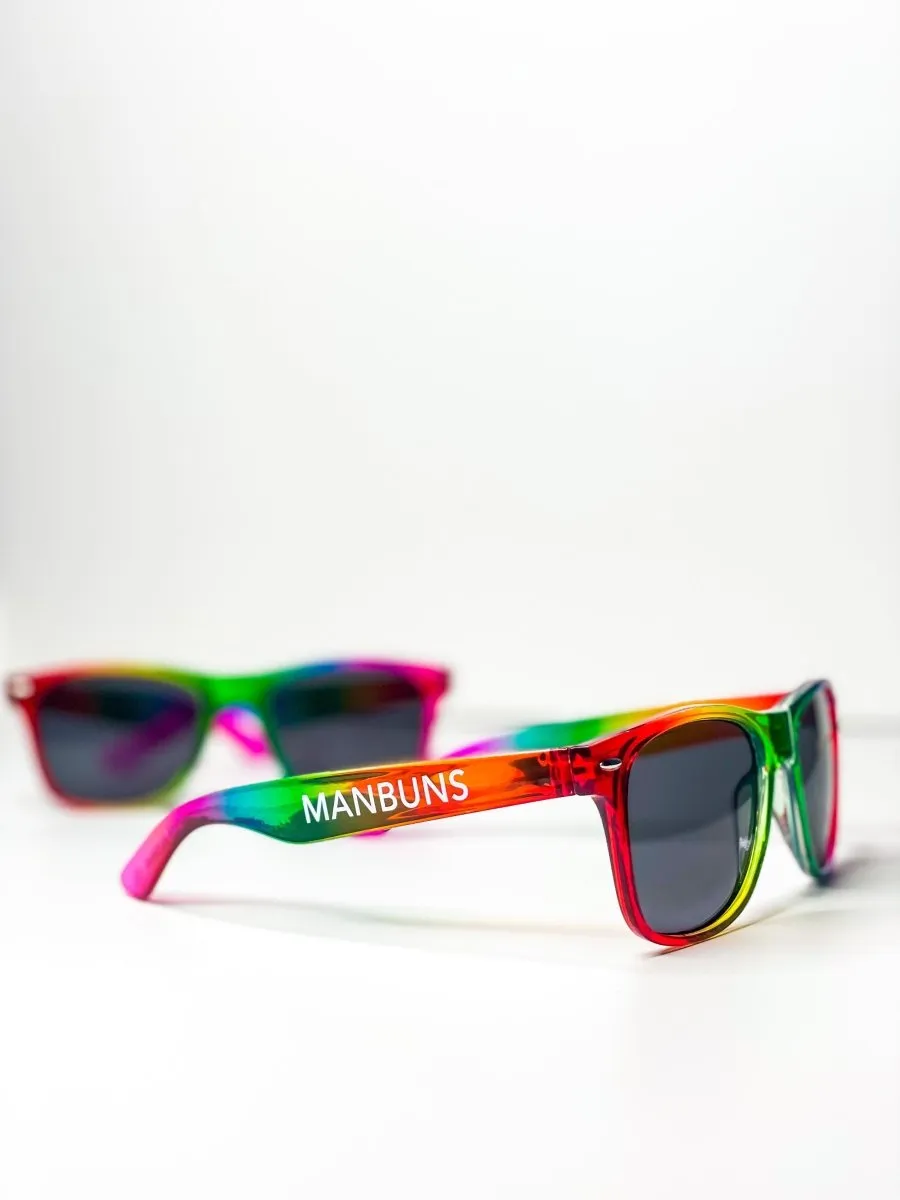 Unisex Pride 2023 Rainbow Risky Business Sunglasses - Pride Festival Glasses - LGBTQIA