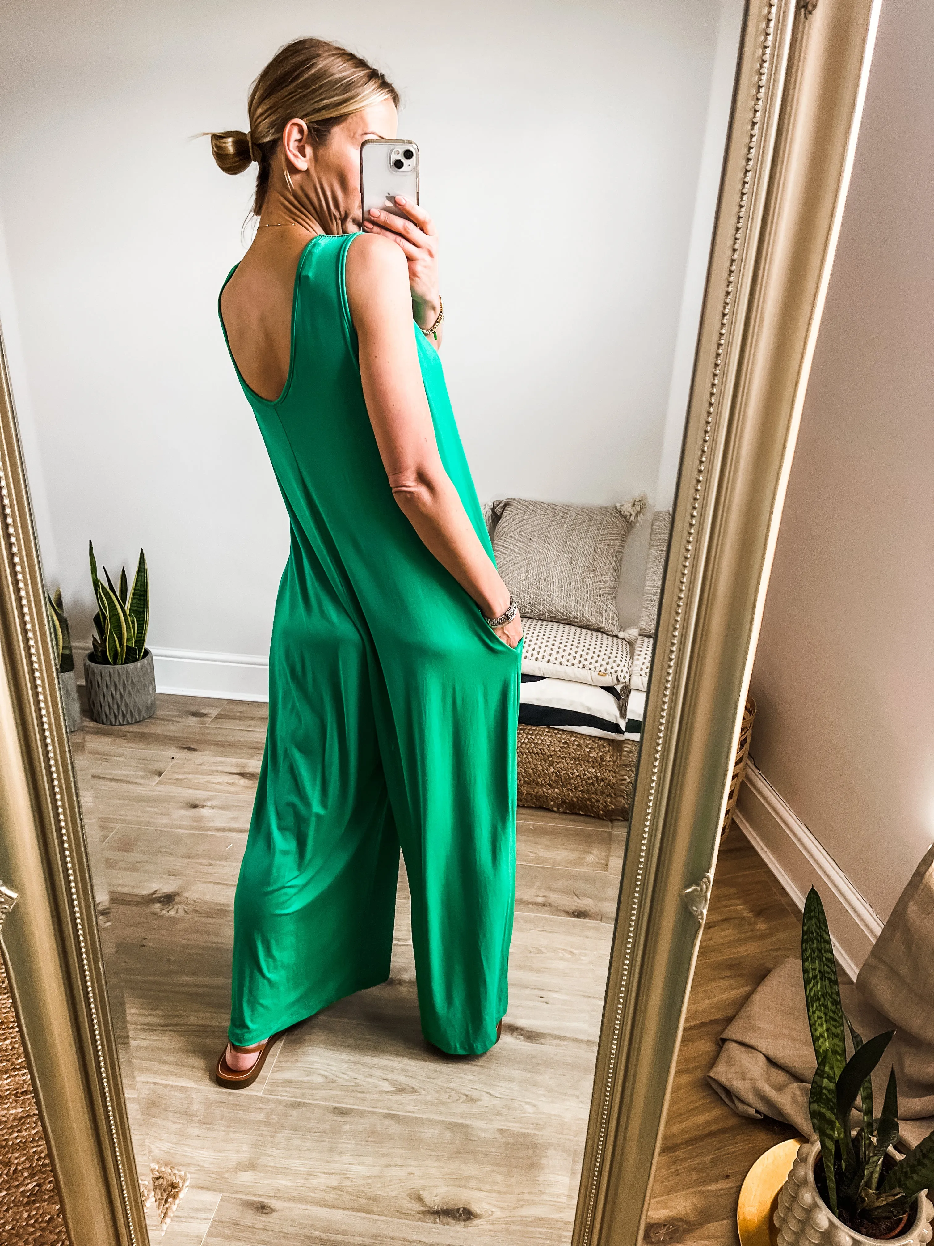 V-Neck Jersey Jumpsuit