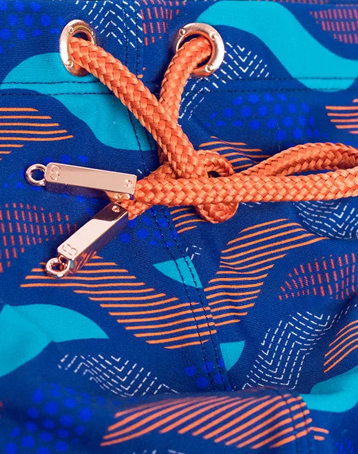 V10 Print Swim Brief - Ocean Blue