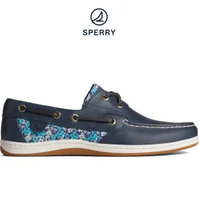 Women's Koifish Ditsy Floral Boat Shoe Navy (STS88692)