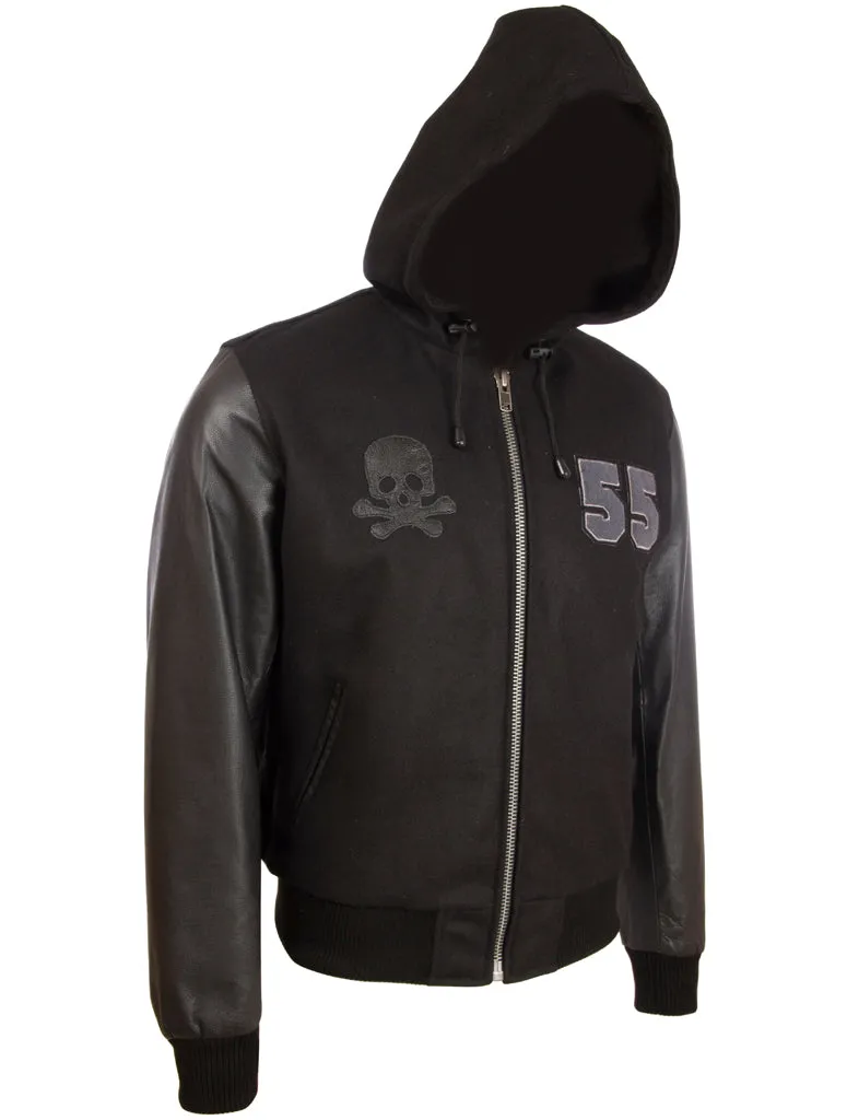 Y3EZ Men’s Varsity Hood Jacket - Skull